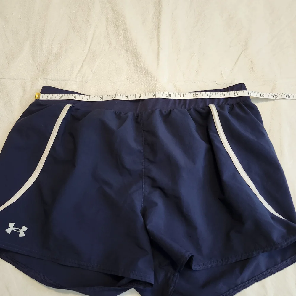 Under Armour Women's Navy Blue Athletic Shorts - Picture 3 of 8